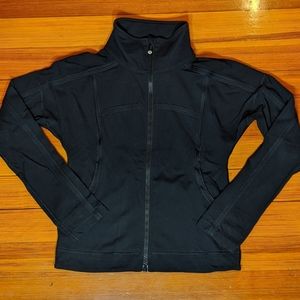 Black LULULEMON ATHLETICA Zip Jacket size 6